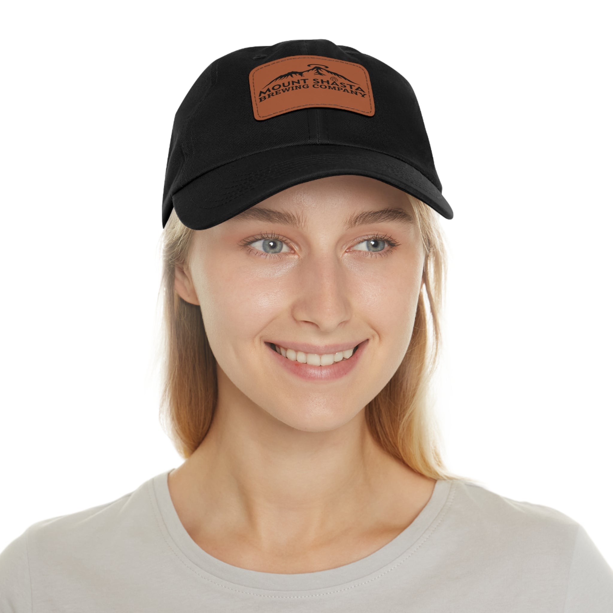 Stylish Dad Hat with Leather Patch, Casual Wear, Gift for Dads, Outdoor Adventures, Brewery Merch, Trendy Accessories