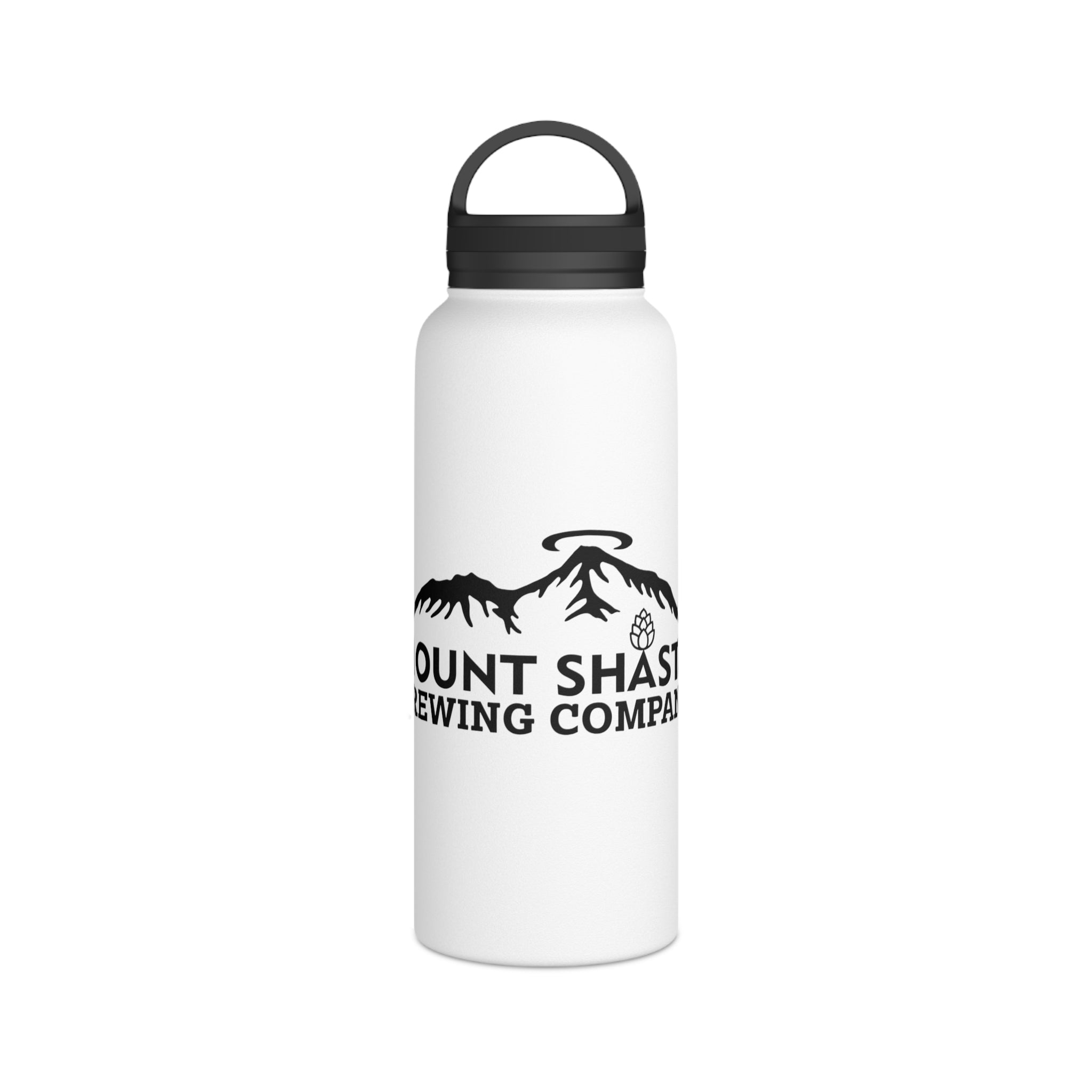 Mount Shasta Stainless Steel Water Bottle, Eco-Friendly Hydration, Travel Flask, Gift for Adventurers, Sports Water Container