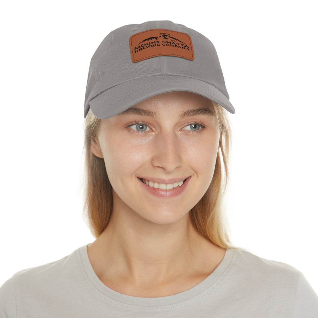 Stylish Dad Hat with Leather Patch, Casual Wear, Gift for Dads, Outdoor Adventures, Brewery Merch, Trendy Accessories