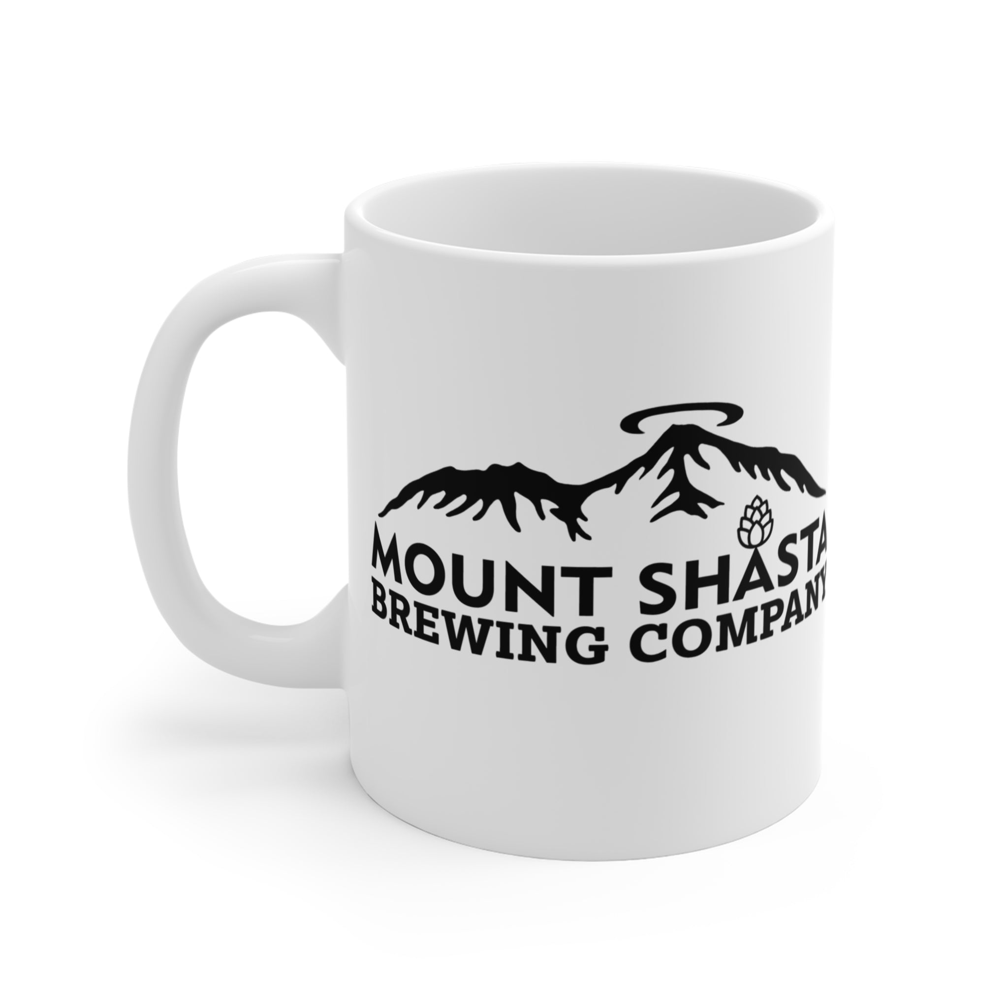 Mount Shasta Brewing Company Mug - 11oz Coffee Cup, Rustic Drinkware, Outdoor Enthusiast Gift, Vintage Mountain Style, Nature Lover's Mug