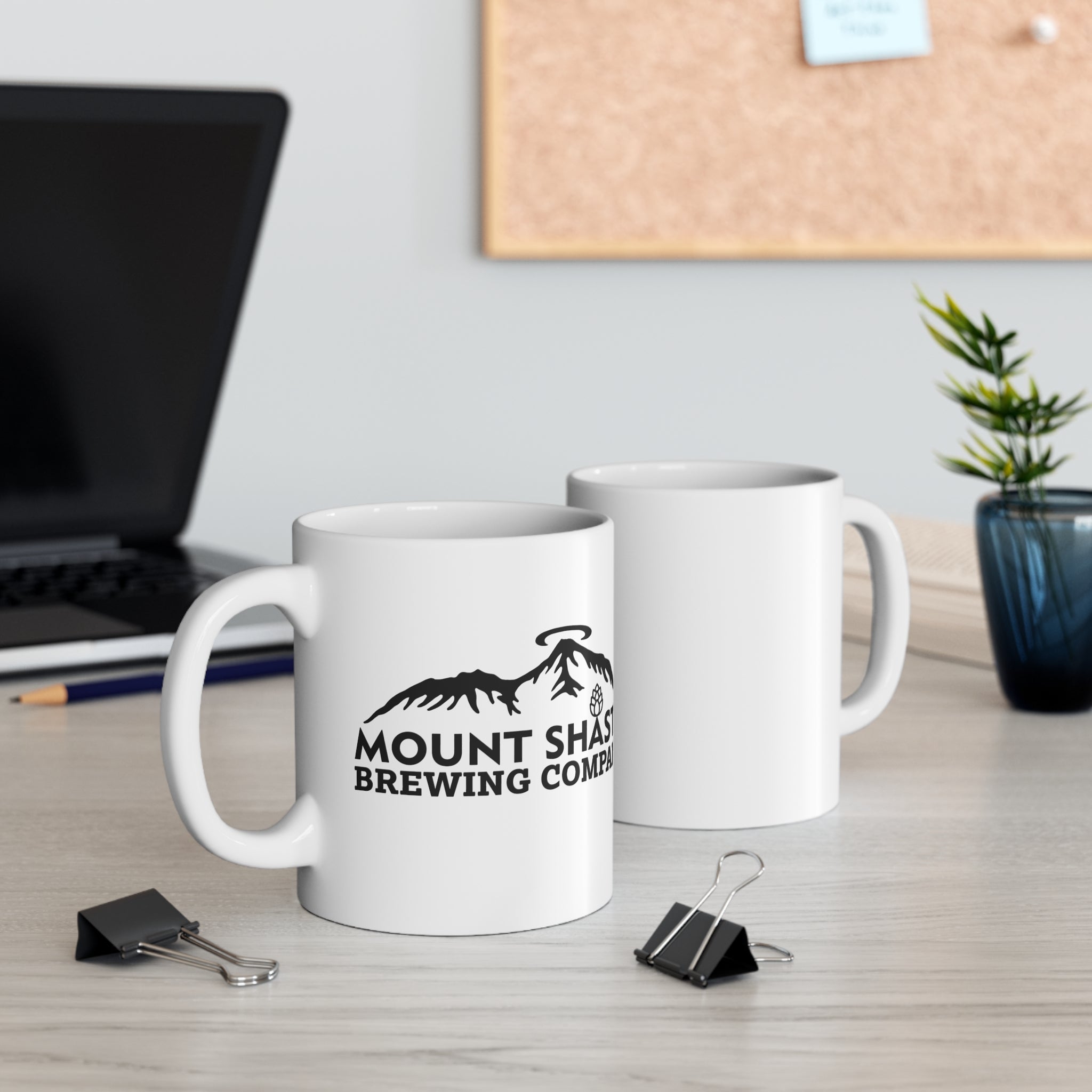 Mount Shasta Brewing Company Mug - 11oz Coffee Cup, Rustic Drinkware, Outdoor Enthusiast Gift, Vintage Mountain Style, Nature Lover's Mug
